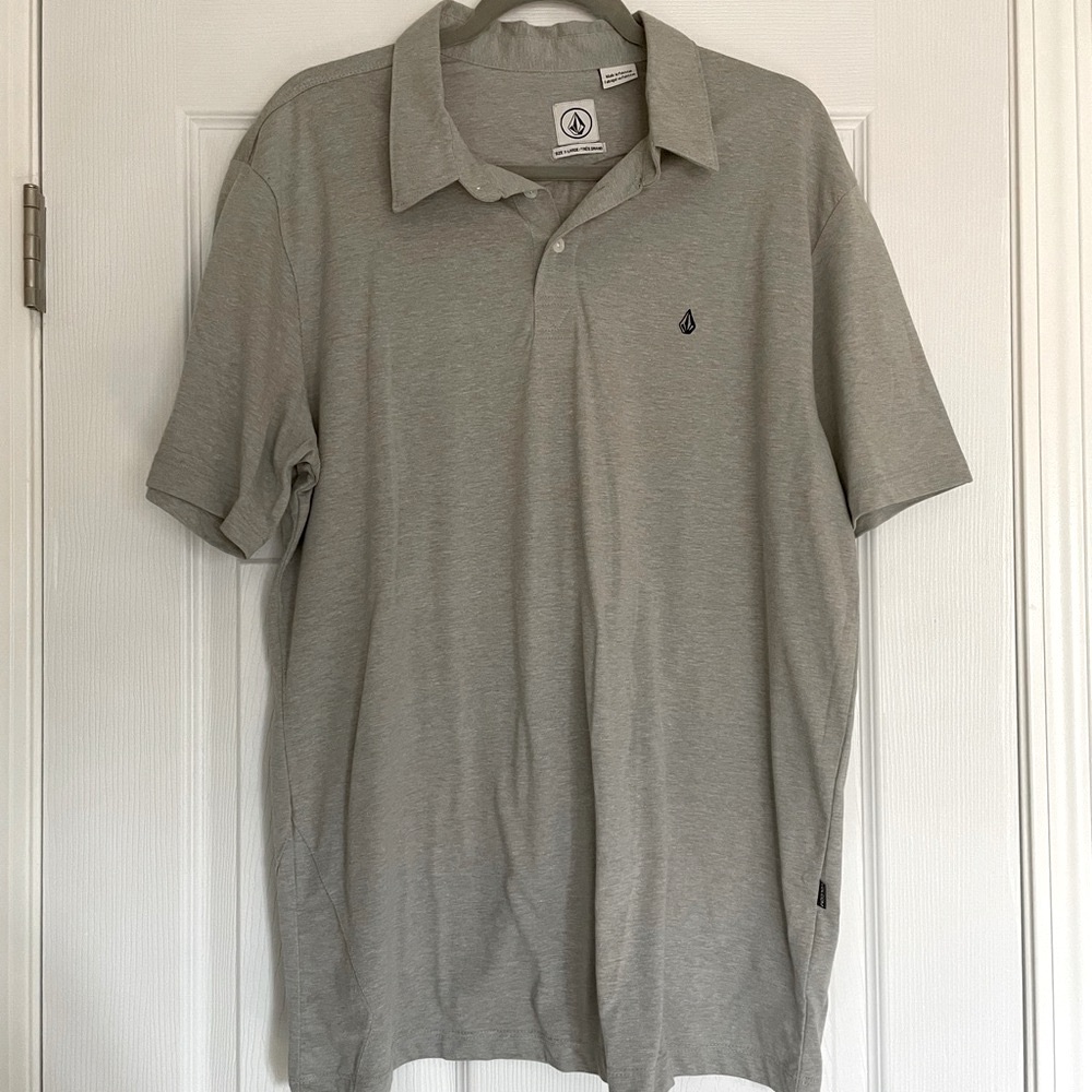 Volcom Men's Gray Polo Shirt